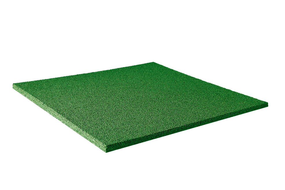 Резиновая плитка цветная 500х500х30 RAL 6032 PRR6032/10 сигнально-зеленый 6032 фото