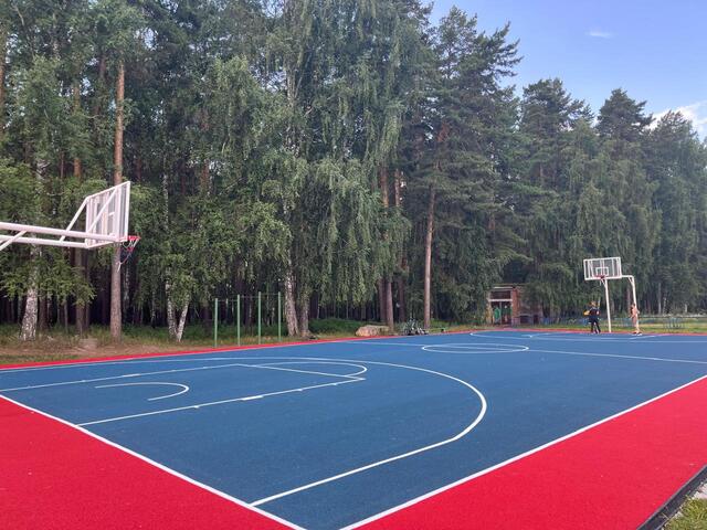 Изображение №3 для Укладка 1010 м2 резинового покрытия из окрашенной на производстве резиновой крошки на стадионе БАЭС